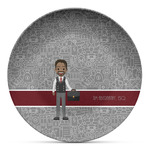 Lawyer / Attorney Avatar Microwave Safe Plastic Plate - Composite Polymer (Personalized)
