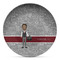 Lawyer / Attorney Avatar Microwave Safe Plastic Plate - Composite Polymer (Personalized)