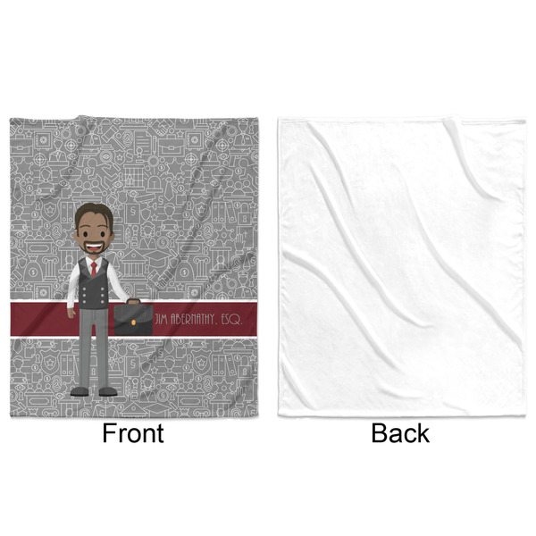 Lawyer / Attorney Avatar Minky Blanket - 50"x60" - Single Sided - Front & Back