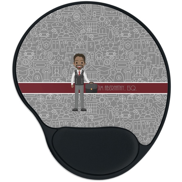 Custom Lawyer / Attorney Avatar Mouse Pad with Wrist Support