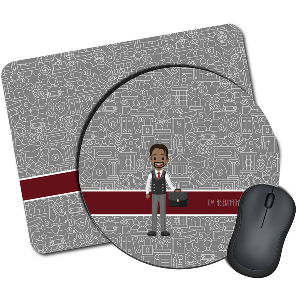 Custom Lawyer / Attorney Avatar Mouse Pad (Personalized)