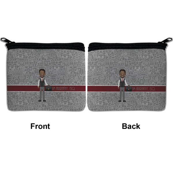 Lawyer / Attorney Avatar Neoprene Coin Purse - Front & Back (APPROVAL)