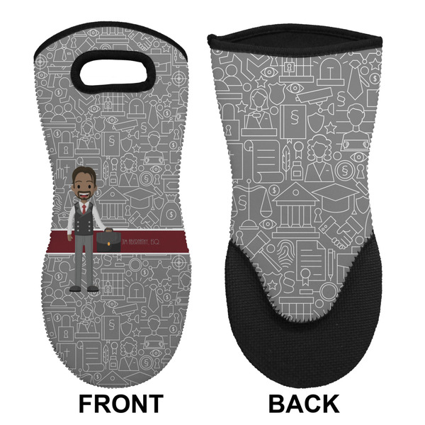 Lawyer / Attorney Avatar Neoprene Oven Mitt (Front & Back)