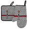 Lawyer / Attorney Avatar Left Oven Mitt & Pot Holder Set w/ Name or Text