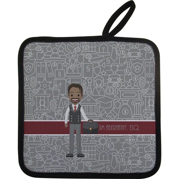Custom Lawyer / Attorney Avatar Pot Holder w/ Name or Text