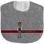 Lawyer / Attorney Avatar Velour Baby Bib w/ Name or Text