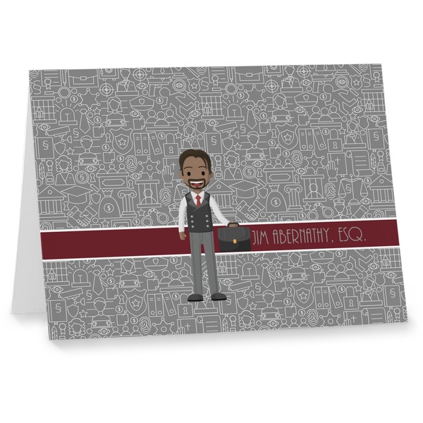 Custom Lawyer / Attorney Avatar Note cards (Personalized)