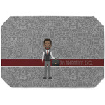 Lawyer / Attorney Avatar Dining Table Mat - Octagon (Single-Sided) w/ Name or Text