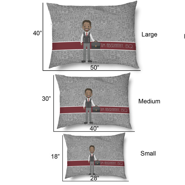 Lawyer / Attorney Avatar Outdoor Dog Beds - SIZE CHART