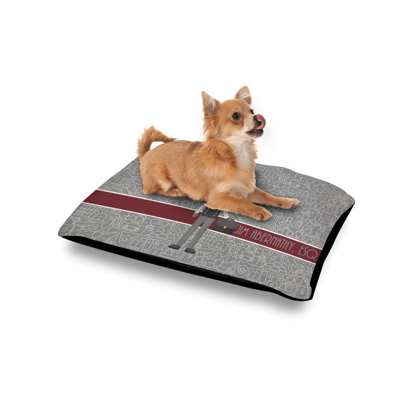 Lawyer / Attorney Avatar Outdoor Dog Beds - Small - IN CONTEXT