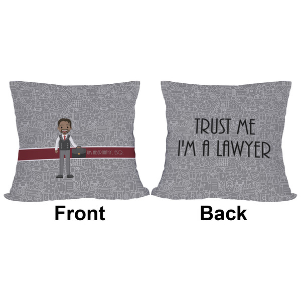 Lawyer / Attorney Avatar Outdoor Pillow - 16x16