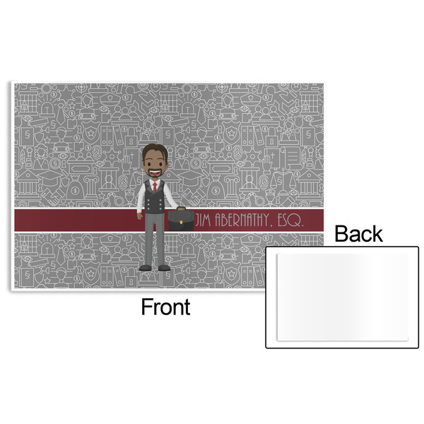 Lawyer / Attorney Avatar Disposable Paper Placemat - Front & Back