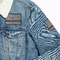 Lawyer / Attorney Avatar Patches Lifestyle Jean Jacket Detail