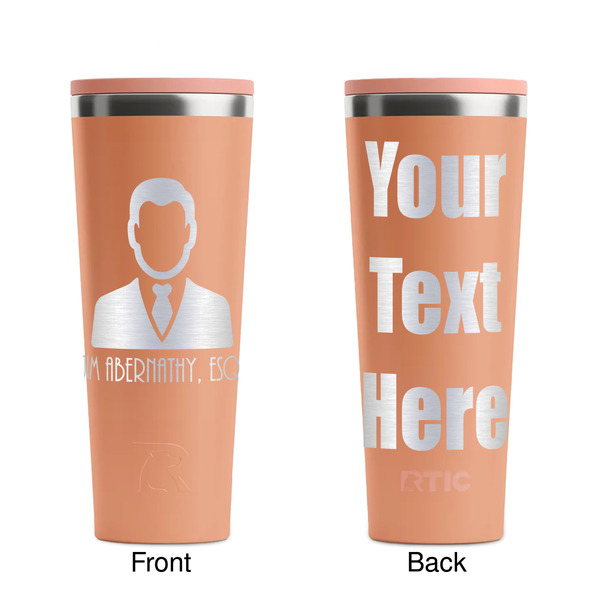 Lawyer / Attorney Avatar Peach RTIC Everyday Tumbler - 28 oz. - Front and Back