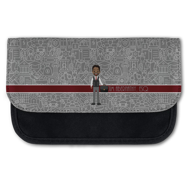 Custom Lawyer / Attorney Avatar Canvas Pencil Case w/ Name or Text