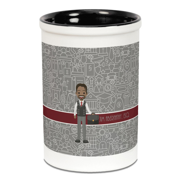 Lawyer / Attorney Avatar Pencil Holder - Black