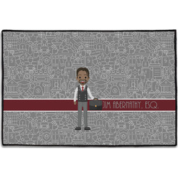 Lawyer / Attorney Avatar Door Mat - 36"x24" (Personalized)