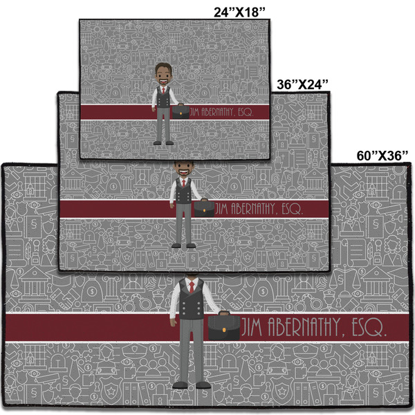 Lawyer / Attorney Avatar Personalized Door Mat - Group Parent IMF