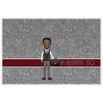 Lawyer / Attorney Avatar Laminated Placemat w/ Name or Text