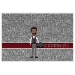 Lawyer / Attorney Avatar Laminated Placemat w/ Name or Text