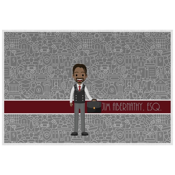 Custom Lawyer / Attorney Avatar Laminated Placemat w/ Name or Text