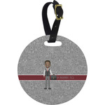 Lawyer / Attorney Avatar Plastic Luggage Tag - Round (Personalized)