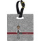 Lawyer / Attorney Avatar Plastic Luggage Tag - Square w/ Name or Text