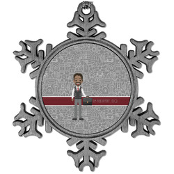 Lawyer / Attorney Avatar Vintage Snowflake Ornament (Personalized)