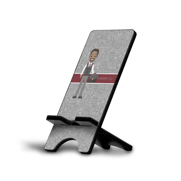 Custom Lawyer / Attorney Avatar Cell Phone Stand (Large) (Personalized)