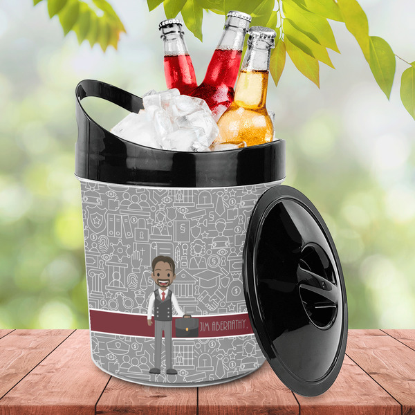 Lawyer / Attorney Avatar Plastic Ice Bucket - LIFESTYLE