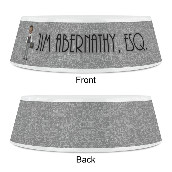 Lawyer / Attorney Avatar Plastic Pet Bowls - Small - APPROVAL