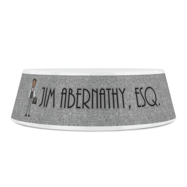 Lawyer / Attorney Avatar Plastic Pet Bowls - Small - FRONT