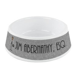 Lawyer / Attorney Avatar Plastic Dog Bowl - Small (Personalized)