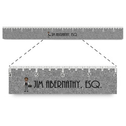 Lawyer / Attorney Avatar Plastic Ruler - 12" (Personalized)