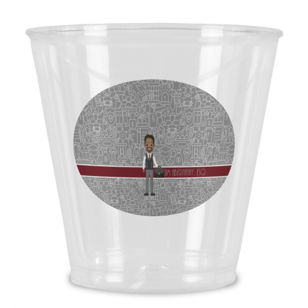 Custom Lawyer / Attorney Avatar Plastic Shot Glass (Personalized)