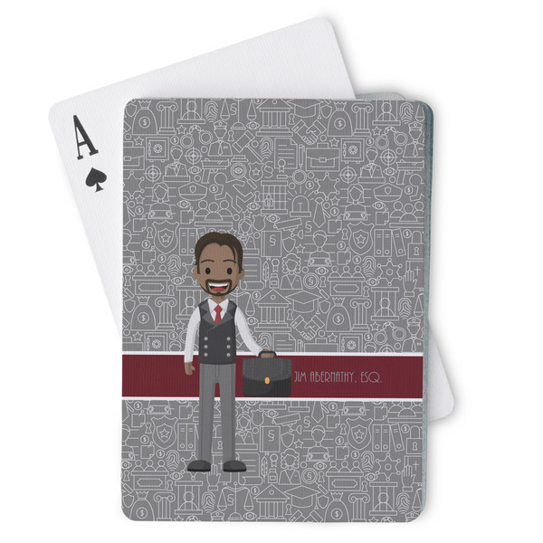 Custom Lawyer / Attorney Avatar Playing Cards (Personalized)
