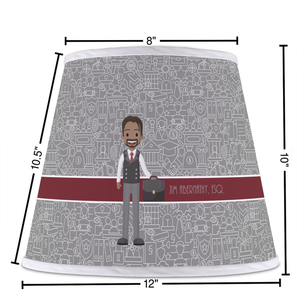 Lawyer / Attorney Avatar Poly Film Empire Lampshade - Dimensions