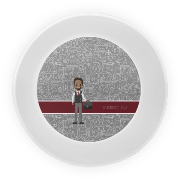 Lawyer / Attorney Avatar Melamine Bowl - Center