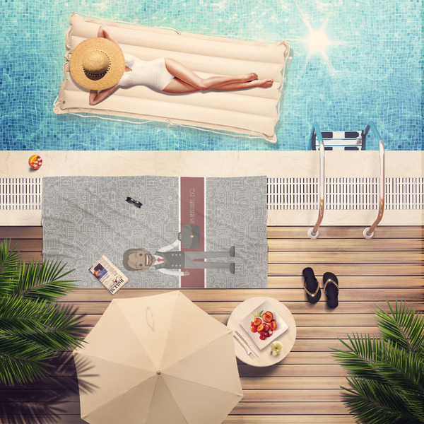 Lawyer / Attorney Avatar Pool Towel Lifestyle
