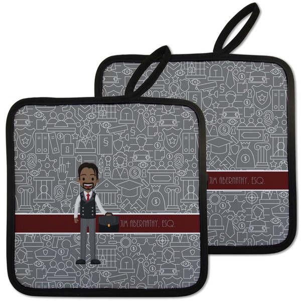 Lawyer / Attorney Avatar Pot Holders - Set of 2 MAIN