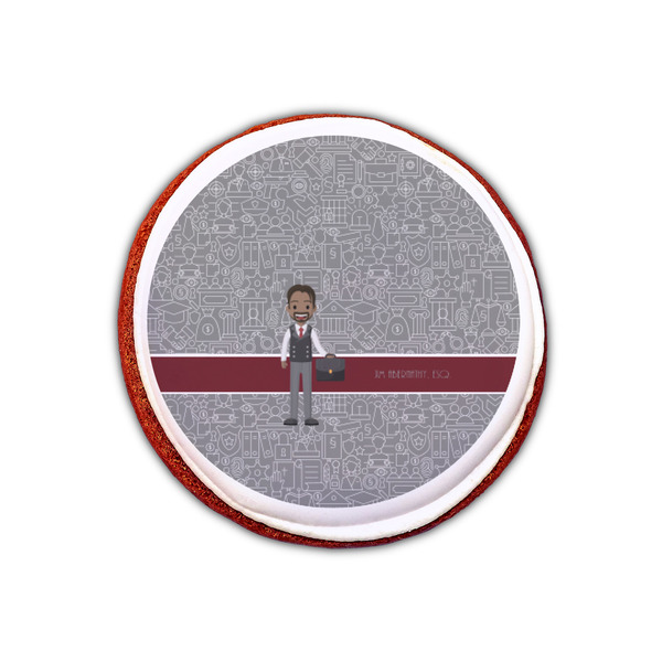Lawyer / Attorney Avatar Printed Icing Circle - XSmall - On Cookie