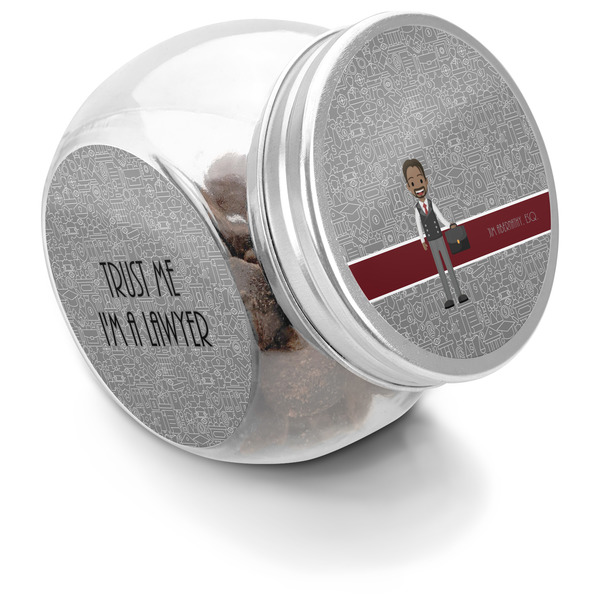 Custom Lawyer / Attorney Avatar Puppy Treat Jar (Personalized)