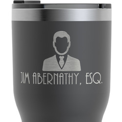 Lawyer / Attorney Avatar RTIC Tumbler - Black - Engraved Front (Personalized)