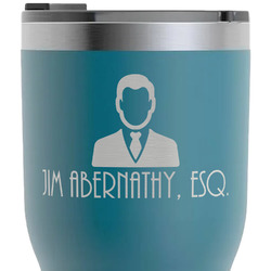 Lawyer / Attorney Avatar RTIC Tumbler - Dark Teal - Laser Engraved - Single-Sided (Personalized)