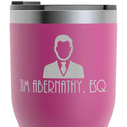 Lawyer / Attorney Avatar RTIC Tumbler - Magenta - Laser Engraved - Double-Sided (Personalized)