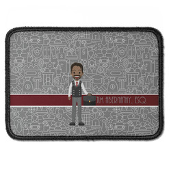 Lawyer / Attorney Avatar Iron On Rectangle Patch w/ Name or Text