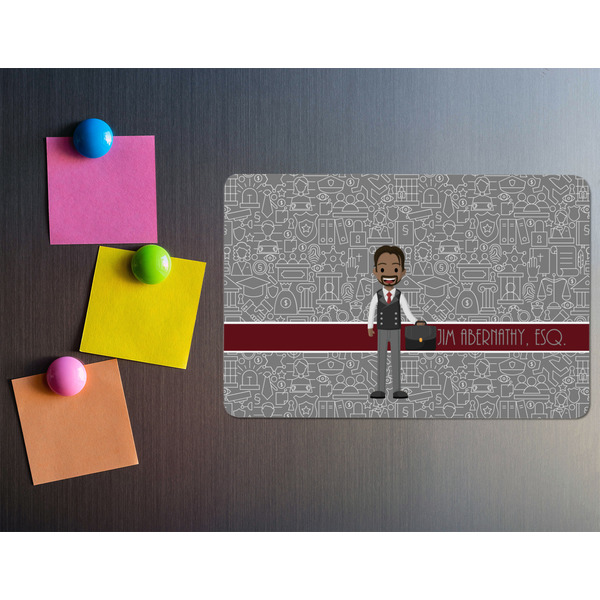 Lawyer / Attorney Avatar Rectangular Fridge Magnet - LIFESTYLE