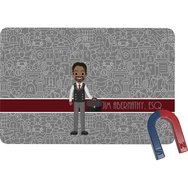 Custom Lawyer / Attorney Avatar Rectangular Fridge Magnet (Personalized)