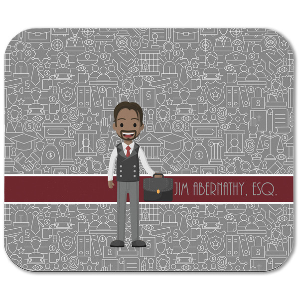 Lawyer / Attorney Avatar Rectangular Mouse Pad - APPROVAL