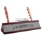 Lawyer / Attorney Avatar Red Mahogany Nameplates with Business Card Holder - Angle